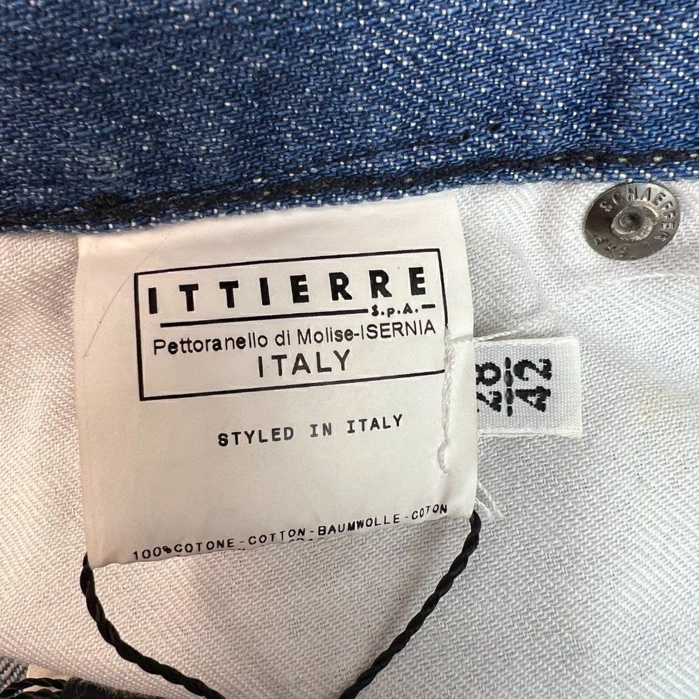 New GF FERRE Women US 28 Denim Pencil Washed Jean Skirt Classic Casual Look - Picture 14 of 14
